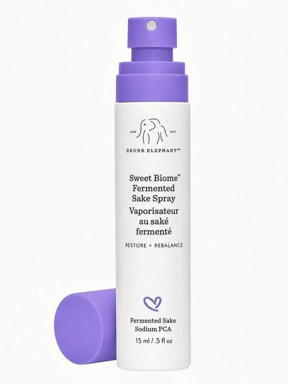 Drunk Elephant Sweet Biome Fermented Sake Spray Facial Mist 15 mL NWT